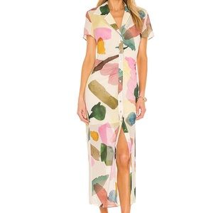 NEW Holland Midi Dress in Watercolor Multi